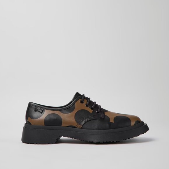 Twins Black and brown leather shoes for women - Picture 1 of 4